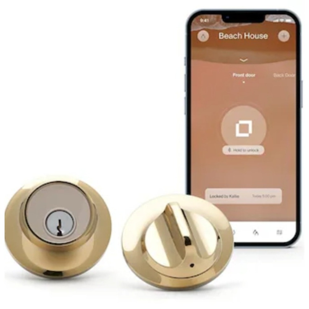 Level Lock Touch Edition Smart Deadbolt Polished Brass C-L13U Apple HomeKit